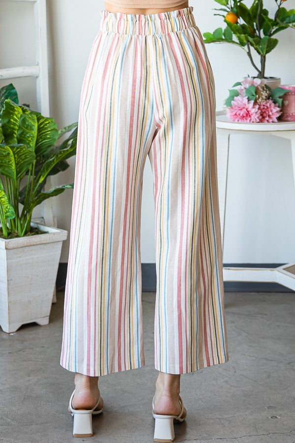 Anthropologie | Pants & Jumpsuits | Anthropologie The Odells Pastel Striped  Pants | Poshmark