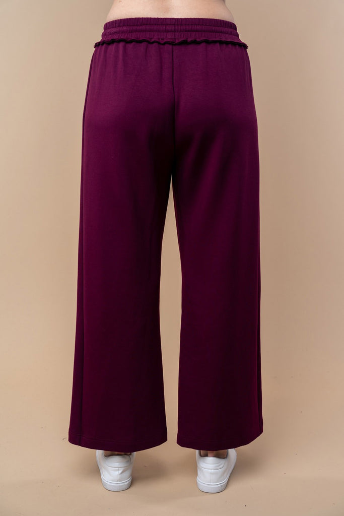 High Waisted Solid Knit Pants-Pants-White Birch-Three Birdies Boutique, Women's Fashion Boutique Located in Kearney, MO