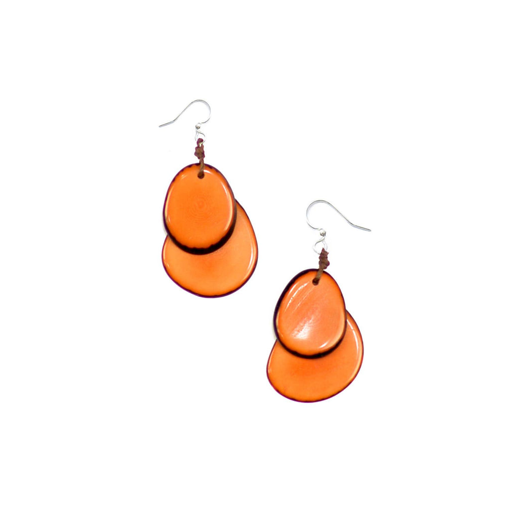 Fiesta Earrings-Organic Tagua Jewelry-Three Birdies Boutique, Women's Fashion Boutique Located in Kearney, MO