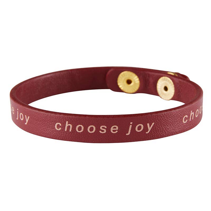 Snap Bracelet - Choose Joy-Faithworks by Creative Brands-Three Birdies Boutique, Women's Fashion Boutique Located in Kearney, MO