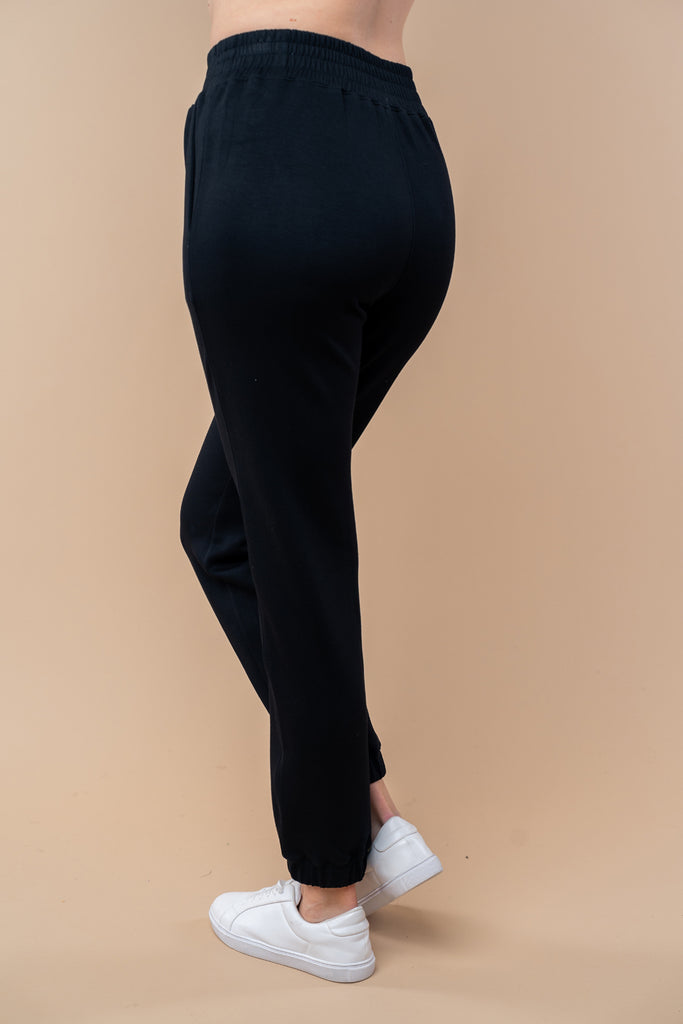 Black Joggers-Pants-White Birch-Three Birdies Boutique, Women's Fashion Boutique Located in Kearney, MO