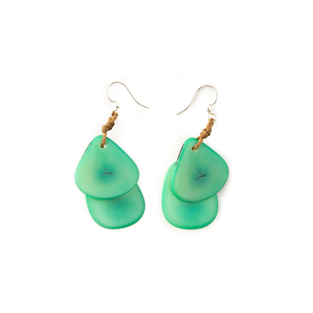 Fiesta Earrings-Organic Tagua Jewelry-Three Birdies Boutique, Women's Fashion Boutique Located in Kearney, MO