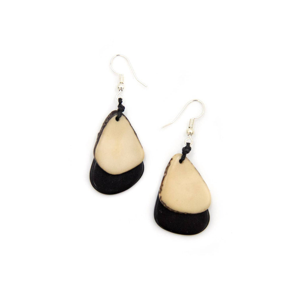 Fiesta Earrings-Organic Tagua Jewelry-Three Birdies Boutique, Women's Fashion Boutique Located in Kearney, MO