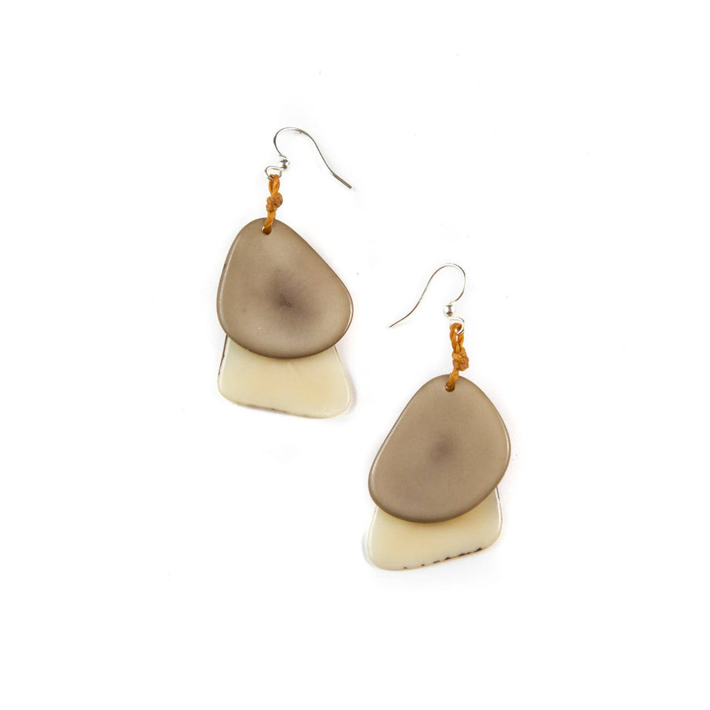 Fiesta Earrings-Organic Tagua Jewelry-Three Birdies Boutique, Women's Fashion Boutique Located in Kearney, MO