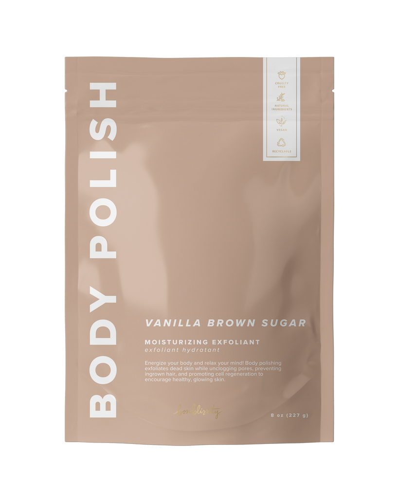 Body Polish Body Scrub - Vanilla Brown Sugar (MSRP $24)-Bonblissity-Three Birdies Boutique, Women's Fashion Boutique Located in Kearney, MO