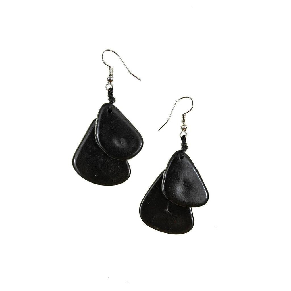 Fiesta Earrings: Mustard-Organic Tagua Jewelry-Three Birdies Boutique, Women's Fashion Boutique Located in Kearney, MO