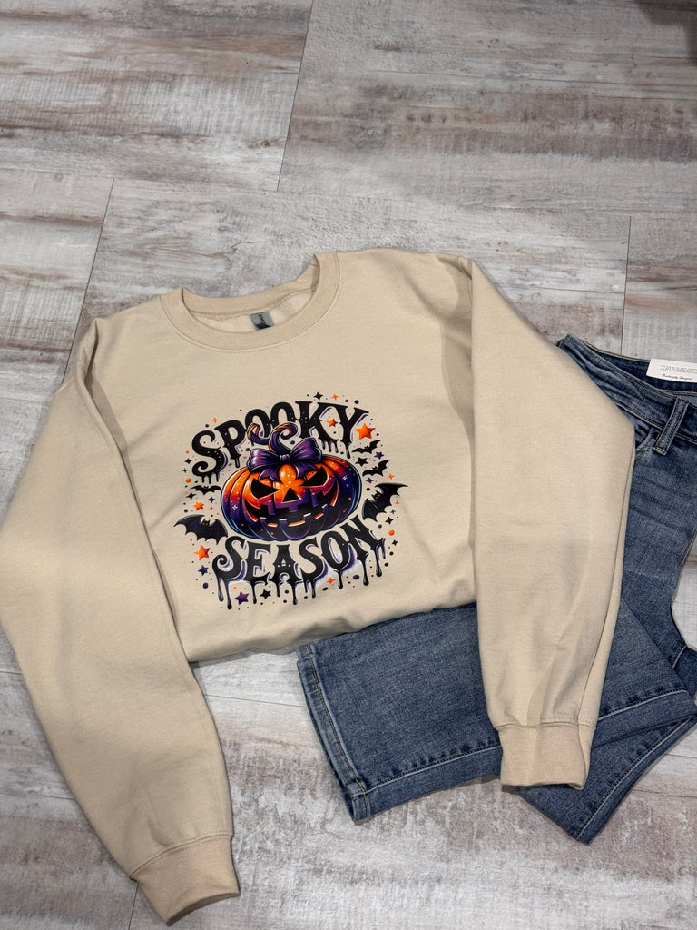 Spooky Season Crewneck-Graphic Tees-Tres Birdos Graphic Tees-Three Birdies Boutique, Women's Fashion Boutique Located in Kearney, MO