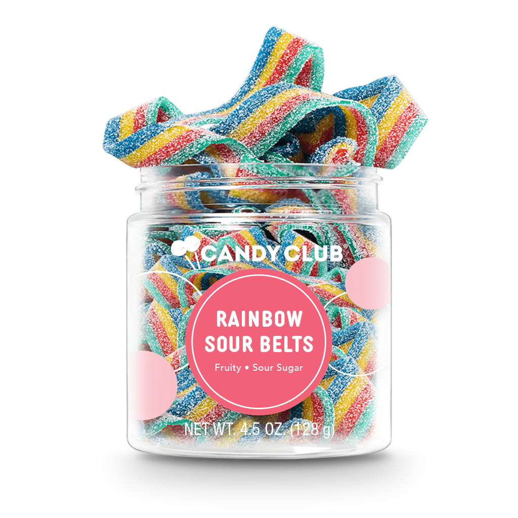 Rainbow Sour Belts-Candy Club-Three Birdies Boutique, Women's Fashion Boutique Located in Kearney, MO