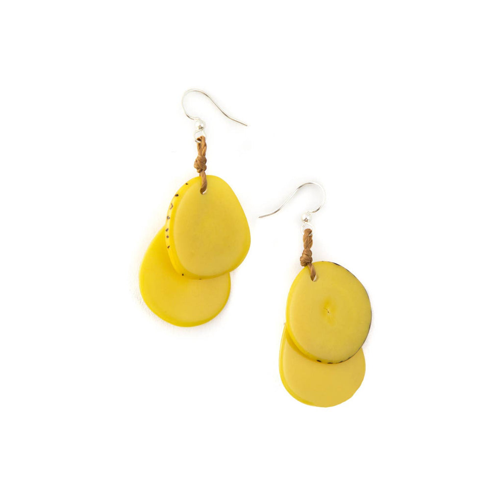 Fiesta Earrings-Organic Tagua Jewelry-Three Birdies Boutique, Women's Fashion Boutique Located in Kearney, MO