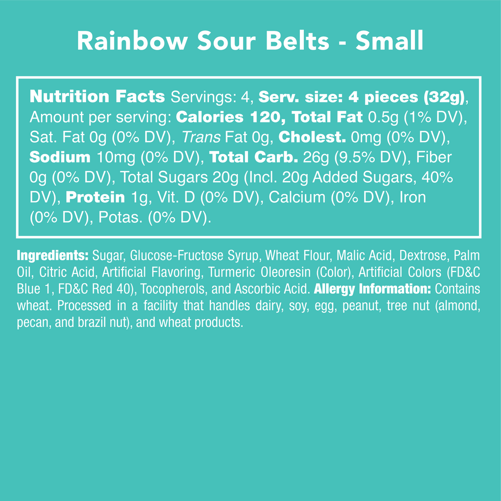 Rainbow Sour Belts-Candy Club-Three Birdies Boutique, Women's Fashion Boutique Located in Kearney, MO