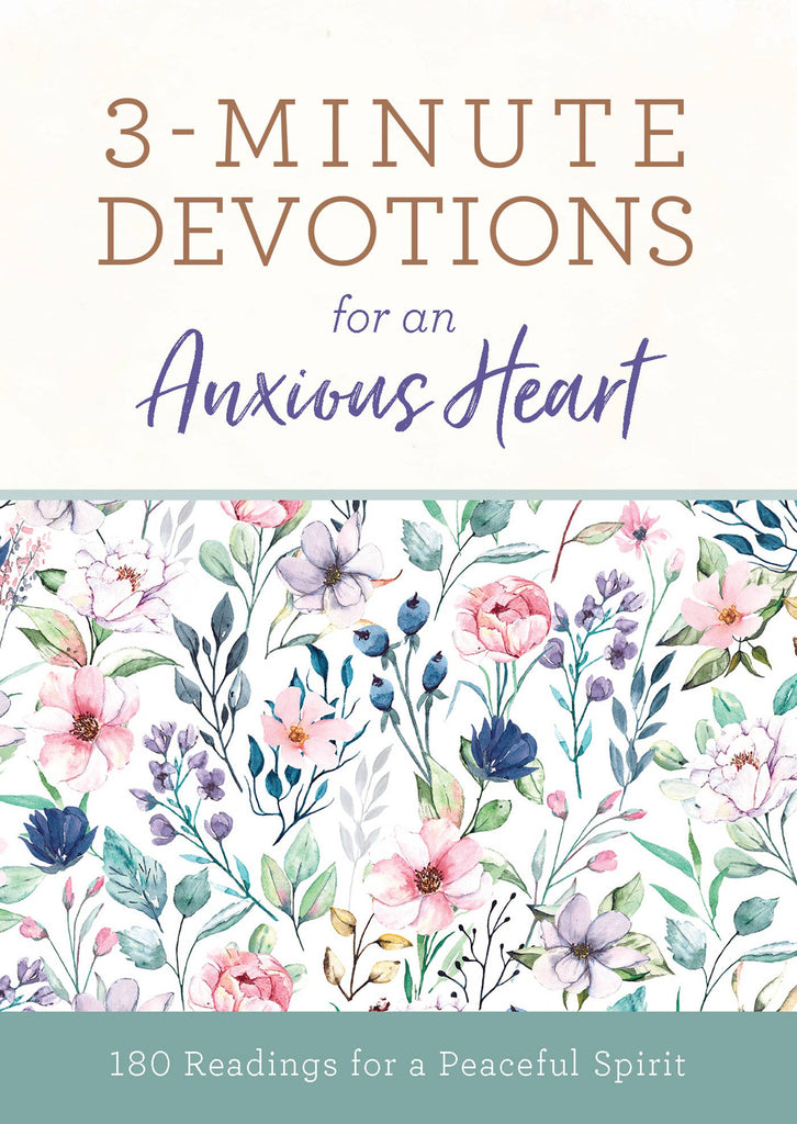 3-Minute Devotions for an Anxious Heart- Barbour Books-Three Birdies Boutique, Women's Fashion Boutique Located in Kearney, MO
