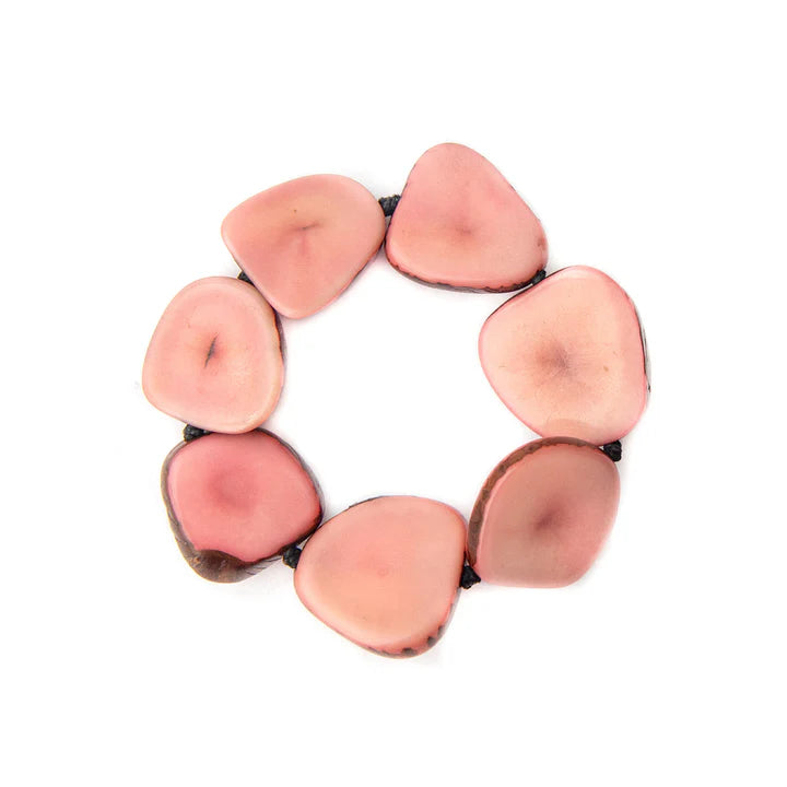 Alma Bracelet in Pink-Bracelets-Tagua-Three Birdies Boutique, Women's Fashion Boutique Located in Kearney, MO