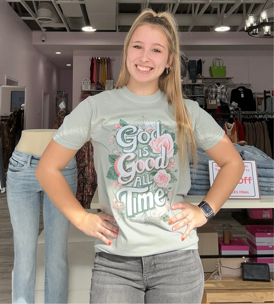 God is Good Graphic Tee-Graphic Tees-Tres Birdos Graphic Tees-Three Birdies Boutique, Women's Fashion Boutique Located in Kearney, MO