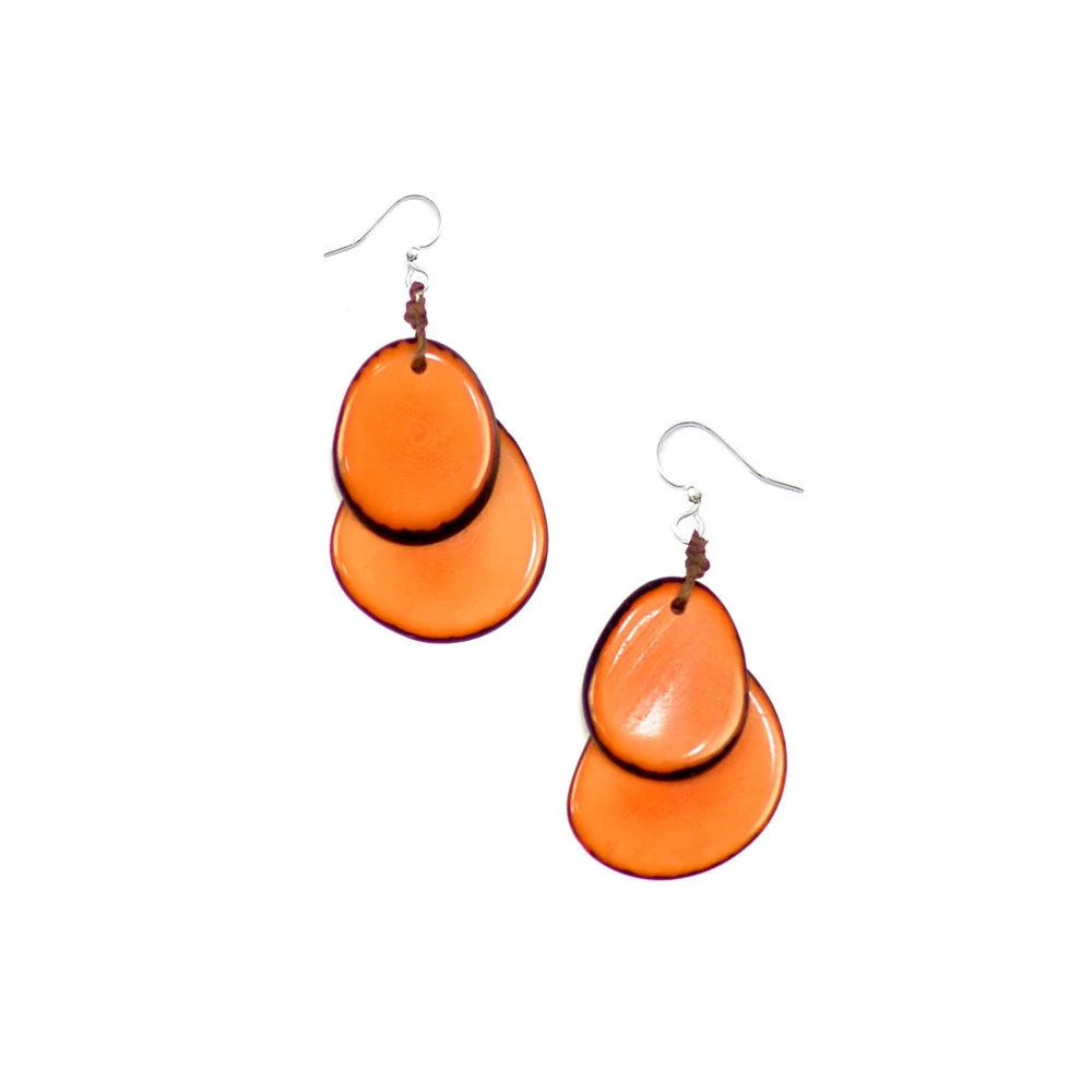 Fiesta Earrings in Naranja-Earrings-Tagua-Three Birdies Boutique, Women's Fashion Boutique Located in Kearney, MO