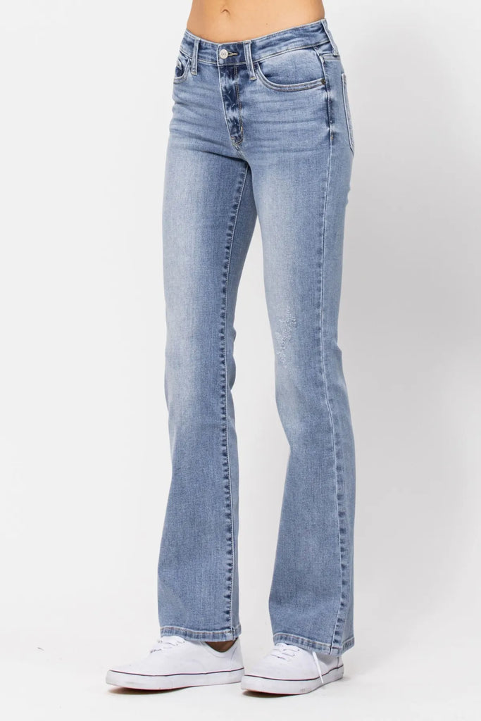 Judy Blue Mid-Rise Bootcut-Denim-Judy Blue-Three Birdies Boutique, Women's Fashion Boutique Located in Kearney, MO