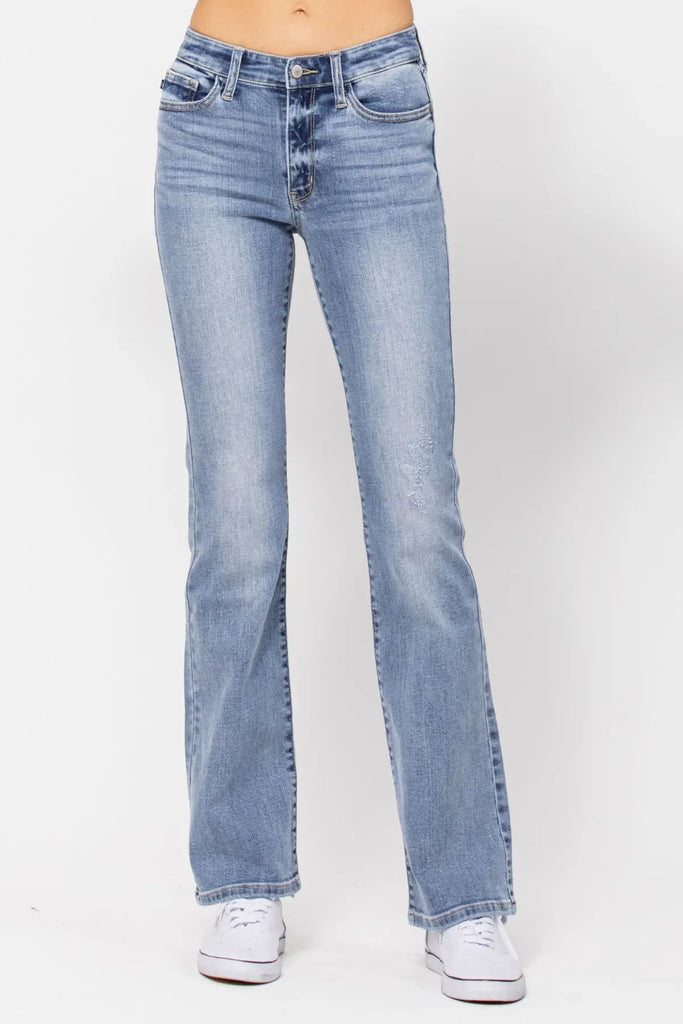 Judy Blue Mid-Rise Bootcut-Denim-Judy Blue-Three Birdies Boutique, Women's Fashion Boutique Located in Kearney, MO