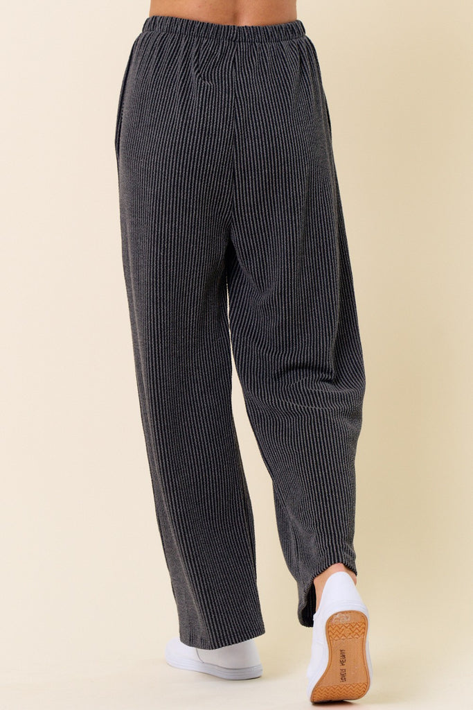 Ribbed Cozy Pants-Pants-Lovely Melody-Three Birdies Boutique, Women's Fashion Boutique Located in Kearney, MO