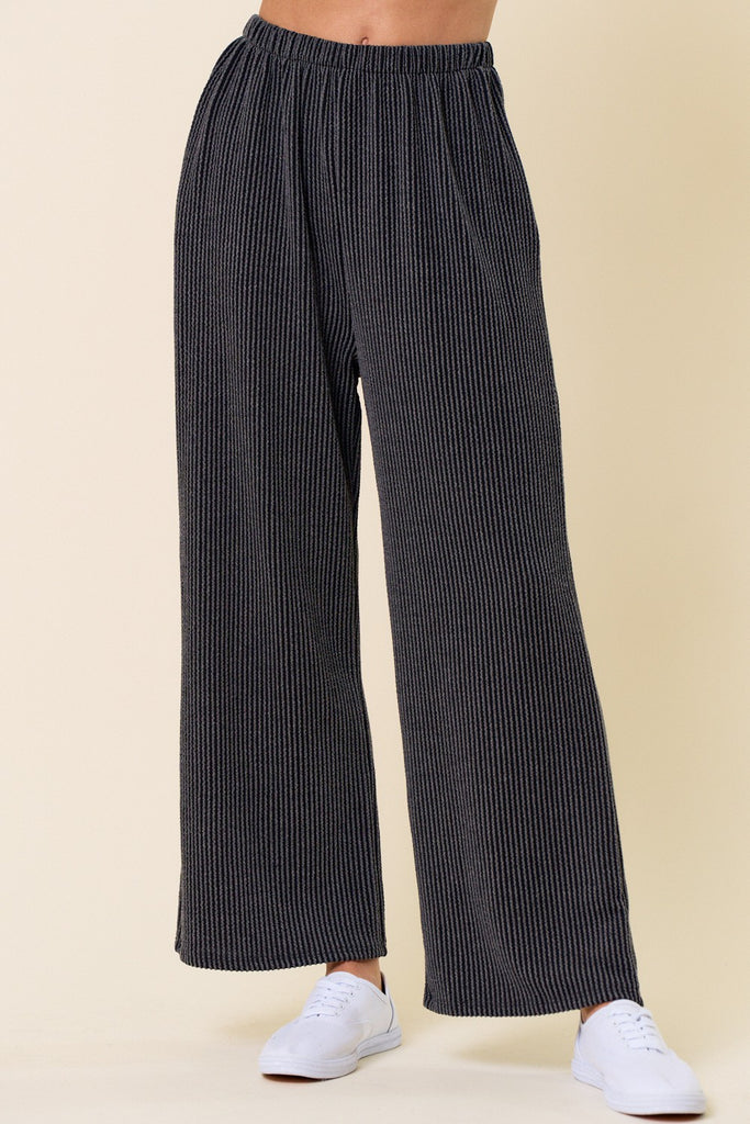 Ribbed Cozy Pants-Pants-Lovely Melody-Three Birdies Boutique, Women's Fashion Boutique Located in Kearney, MO