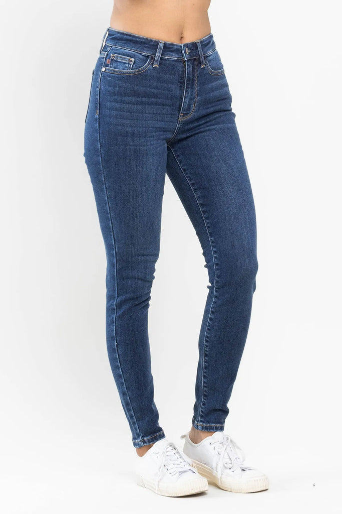 Judy Blue Thermal Skinny-Denim-Judy Blue-Three Birdies Boutique, Women's Fashion Boutique Located in Kearney, MO