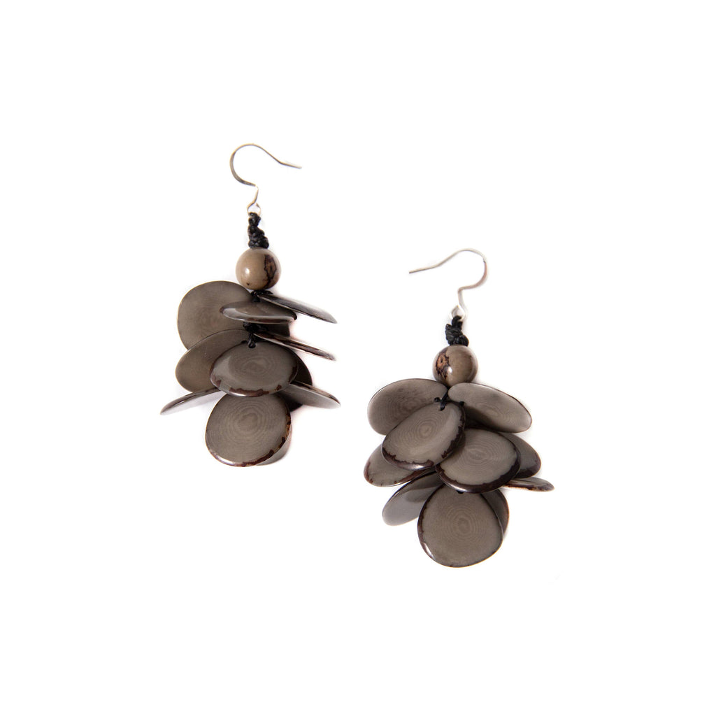 Marie Earrings: Red-Organic Tagua Jewelry-Three Birdies Boutique, Women's Fashion Boutique Located in Kearney, MO