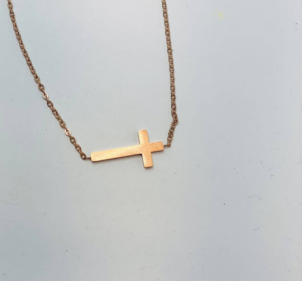 Baptism Gift, Baptism Keepsake Necklace for Girls, Cross: Silver-Little Happies Co-Three Birdies Boutique, Women's Fashion Boutique Located in Kearney, MO