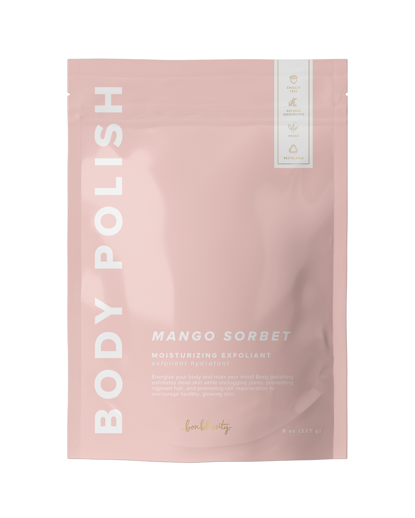 Body Polish Body Scrub - Mango Sorbet (MSRP $24)-Bonblissity-Three Birdies Boutique, Women's Fashion Boutique Located in Kearney, MO