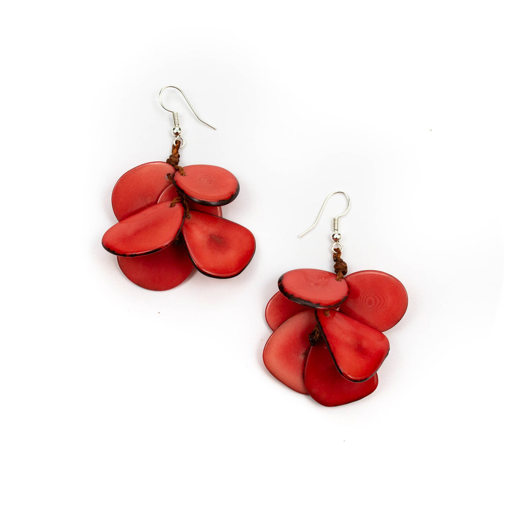 Mariposa Earrings: Cafe con Leche-Organic Tagua Jewelry-Three Birdies Boutique, Women's Fashion Boutique Located in Kearney, MO