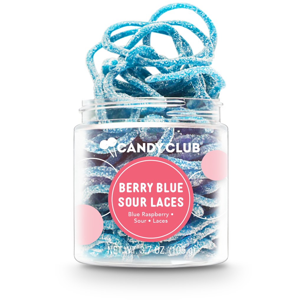 Berry Blue Sour Laces-Candy Club-Three Birdies Boutique, Women's Fashion Boutique Located in Kearney, MO