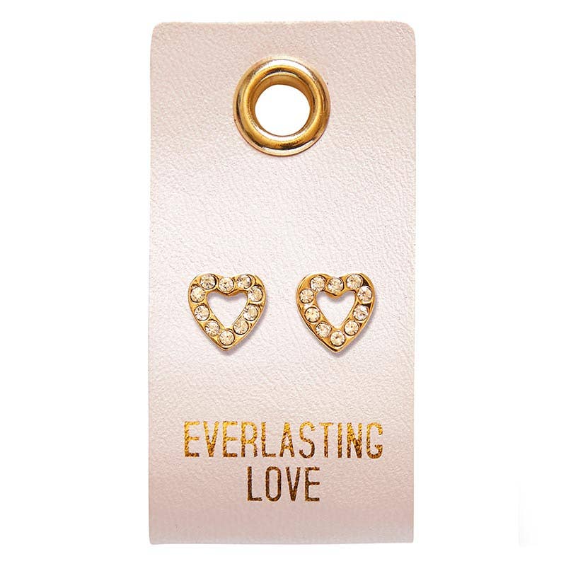 Stud Earrings - Everlasting Love - Heart-Faithworks by Creative Brands-Three Birdies Boutique, Women's Fashion Boutique Located in Kearney, MO