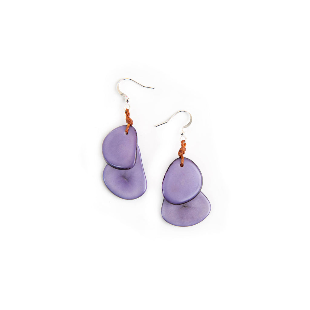 Fiesta Earrings-Organic Tagua Jewelry-Three Birdies Boutique, Women's Fashion Boutique Located in Kearney, MO