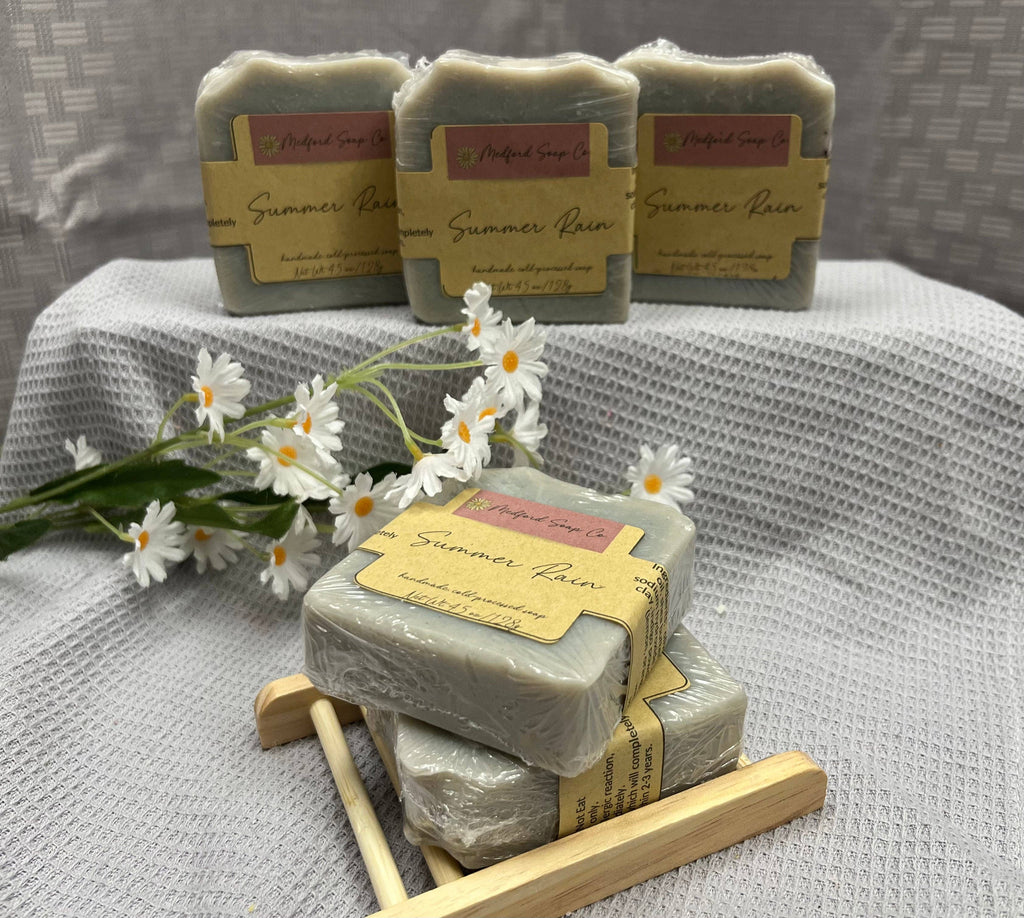 Handmade Summer Rain Soap-Bath & Beauty-Medford Soap Co.-Three Birdies Boutique, Women's Fashion Boutique Located in Kearney, MO