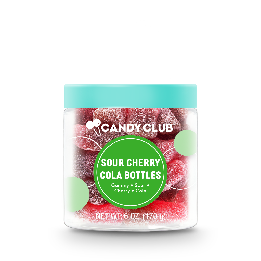 Sour Cherry Cola Bottle Gummies-Candy Club-Three Birdies Boutique, Women's Fashion Boutique Located in Kearney, MO