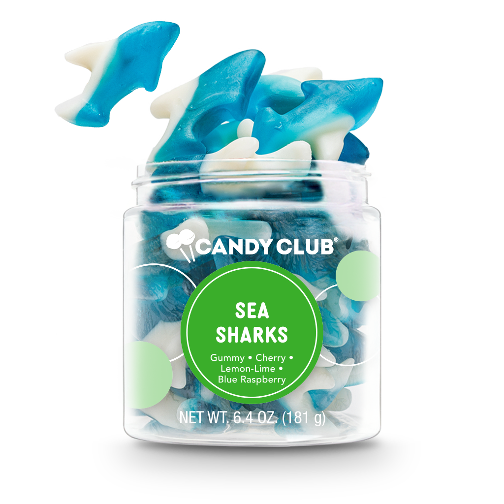 Sea Sharks Gummies-Candy Club-Three Birdies Boutique, Women's Fashion Boutique Located in Kearney, MO