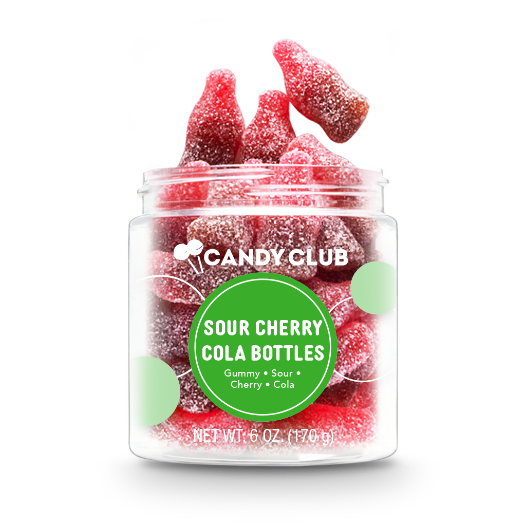 Sour Cherry Cola Bottle Gummies-Candy Club-Three Birdies Boutique, Women's Fashion Boutique Located in Kearney, MO