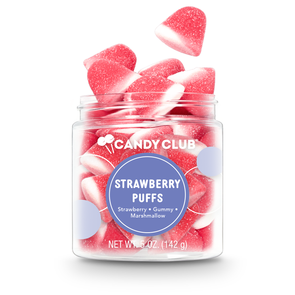 Strawberry Puff Gummies-Candy Club-Three Birdies Boutique, Women's Fashion Boutique Located in Kearney, MO