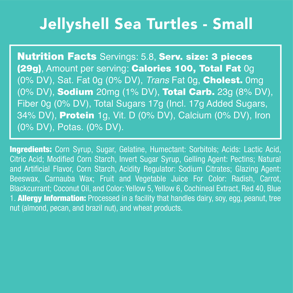 Jellyshell Gummy Sea Turtles-Candy Club-Three Birdies Boutique, Women's Fashion Boutique Located in Kearney, MO