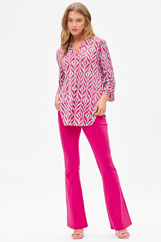 Mint & Pink Lizzy Top-Blouse-Dear Scarlett-Three Birdies Boutique, Women's Fashion Boutique Located in Kearney, MO